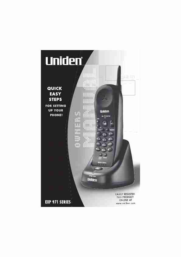Uniden Cordless Telephone EXP971-page_pdf